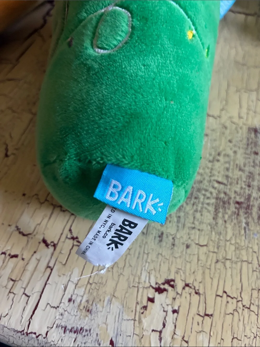 Bark Plush Dog Toys Green, Yellow, Blue, Red, Purple